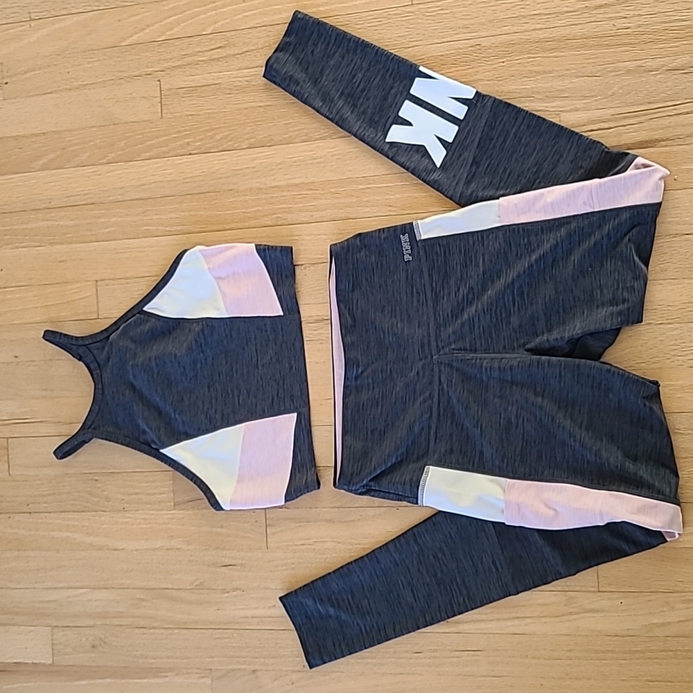 VS Pink Sports Top and Leggings Set